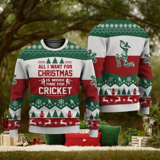 Cricket All I Want For Christmas Sweater Trending For Men And Women Gift Holidays