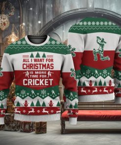 Cricket All I Want For Christmas Sweater Trending For Men And Women Gift Holidays