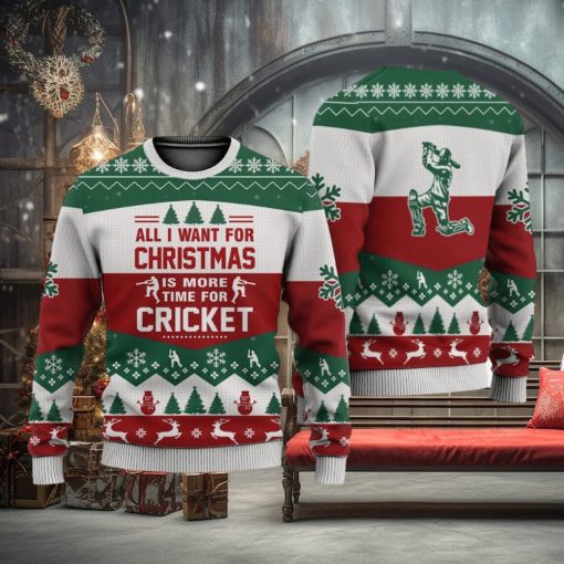 Cricket All I Want For Christmas Sweater Trending For Men And Women Gift Holidays