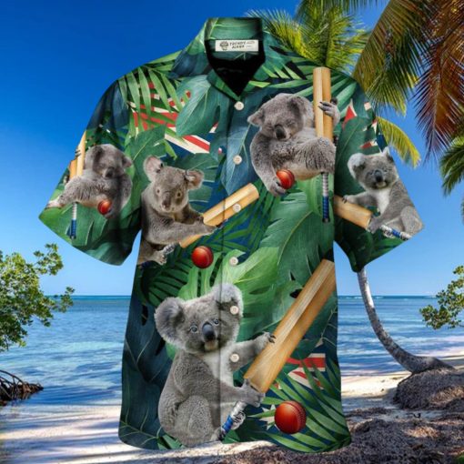 Cricket Koala Funny Lover Cricket And Koala Hawaiian Shirt