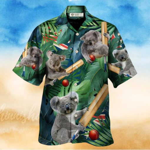 Cricket Koala Funny Lover Cricket And Koala Hawaiian Shirt