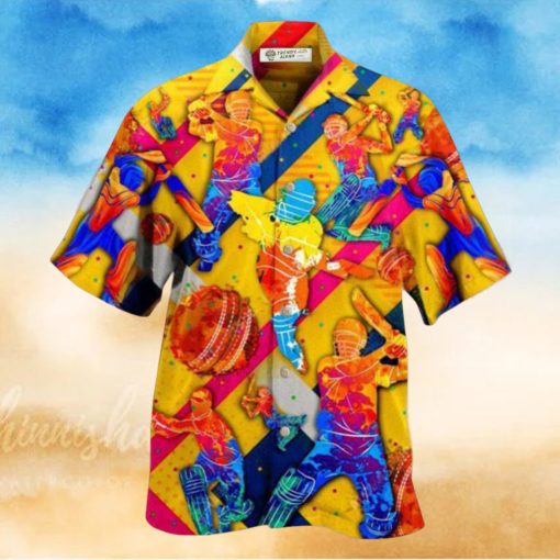 Cricket Life Is Better With Cricket In Blue Hawaiian Shirt