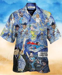 Cricket Sport Funny Play Amazing Starry Night Style Hawaiian Shirt