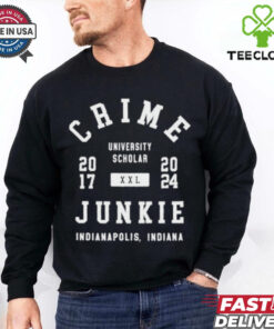 Crime University Scholar Junkie Indianapolis Shirt