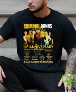 Criminal Minds 19th anniversary 2005 2024 thank you for the memories hoodie, sweater, longsleeve, shirt v-neck, t-shirt