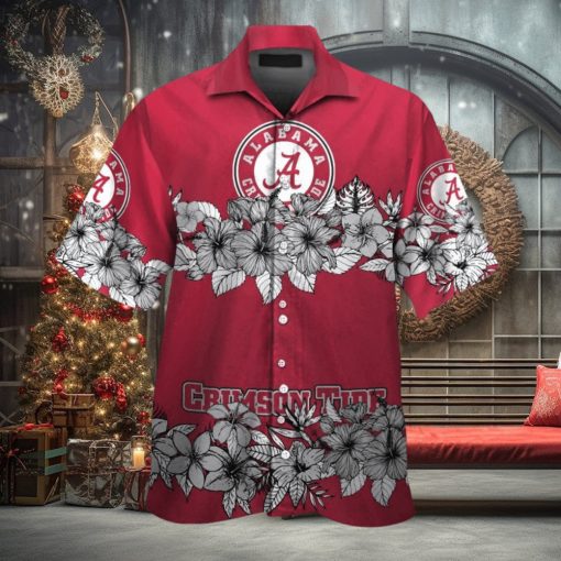Crimson Tide Alabama Short Sleeve Hawaiian Tropical Shirt Unique Design