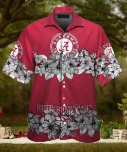 Crimson Tide Alabama Short Sleeve Hawaiian Tropical Shirt Unique Design