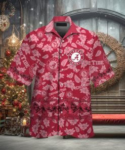 Crimson Tide Alabama Tropical Hawaiian Short Sleeve Shirt