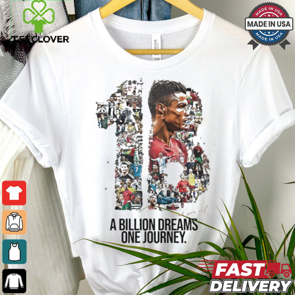 Cristiano Ronaldo 1B Followers Thank You All A Billion Dreams One Journey Shirt Cristiano Ronaldo 1B Followers Thank You All A Billion Dreams One Journey Shirt