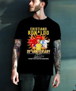 Cristiano Ronaldo 39th anniversary 1985 2024 thank you for the memories signature hoodie, sweater, longsleeve, shirt v-neck, t-shirt