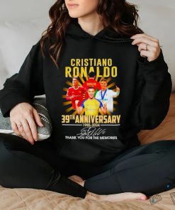 Cristiano Ronaldo 39th anniversary 1985 2024 thank you for the memories signature hoodie, sweater, longsleeve, shirt v-neck, t-shirt