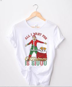 Cristiano Ronaldo All I want for CR7istmas is SIUUU Christmas shirt