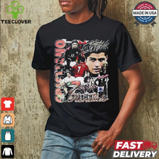 Cristiano Ronaldo CR7 player football signature vintage shirt