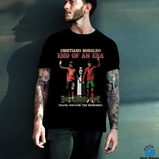 Cristiano Ronaldo End Of An Era 2004 2024 Thank You For The Memories T Shirt