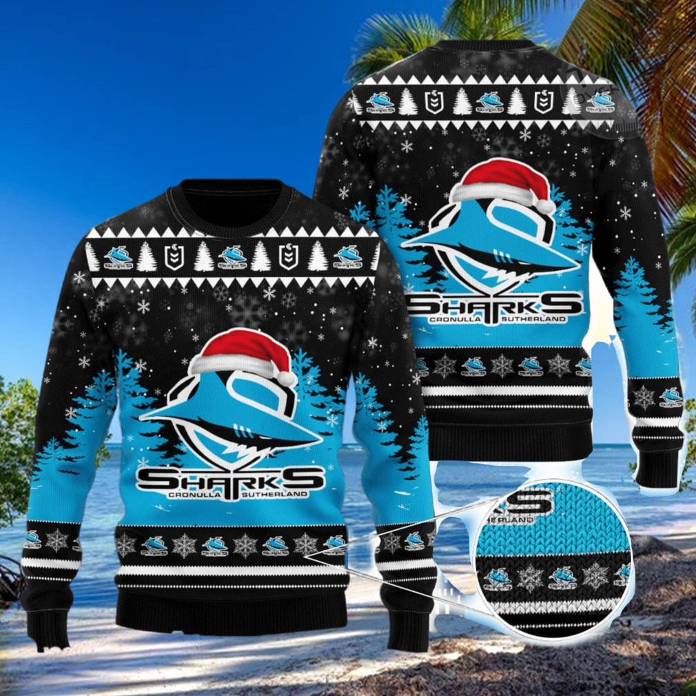 Cronulla Sutherland Sharks All Over Print Christmas Knitting Ugly Sweater Cronulla Sutherland Sharks All Over Print Christmas Knitting Ugly Sweater