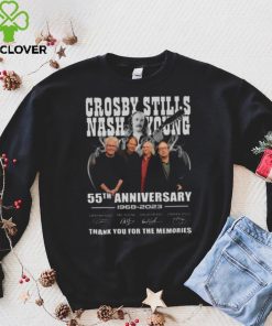 Crosby Stills Nash & Young 55th Anniversary 1968 – 2023 Thank You For The Memories Signatures Shirt