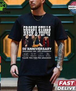 Crosby, Stills, Nash & Young 56th Anniversary 1968 – 2024 Thank You For The Memories T Shirt