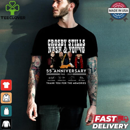 Crosby Stills nash & young 55th anniversary thank you for the memories shirt
