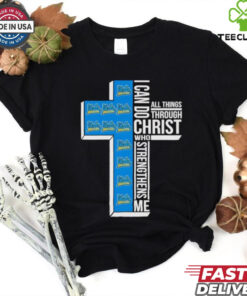 Cross I can do all things through Christ UCLA Bruins shirt