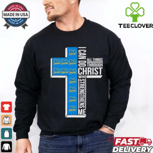 Cross I can do all things through Christ UCLA Bruins shirt
