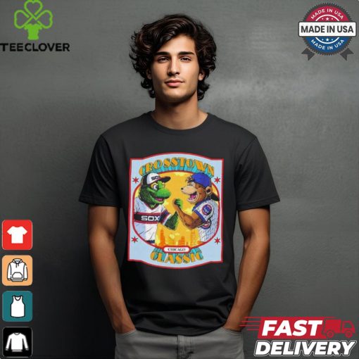 Crosstown Classic Chicago Topps Baseball Chicago Bears Vs Chicago Cubs T shirt