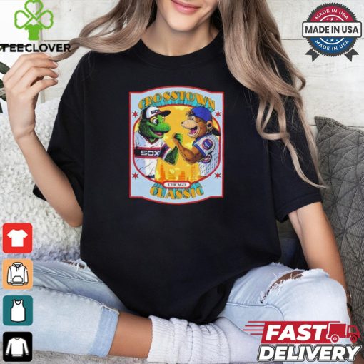 Crosstown Classic Chicago Topps Baseball Chicago Bears Vs Chicago Cubs T shirt