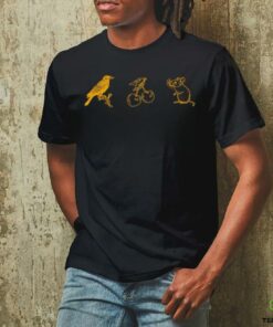 Crow Cherry Mouse t shirt black
