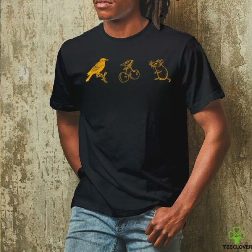 Crow Cherry Mouse t shirt black