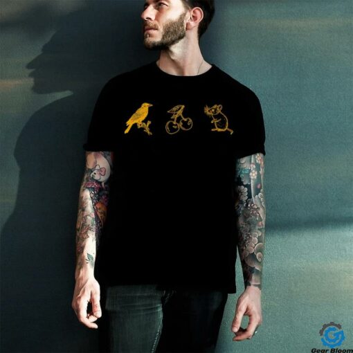 Crow Cherry Mouse t shirt black