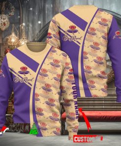Crown Royal 3D Sweater Sweatshirt AOP For Christmas Gift Men And Women Custom Name