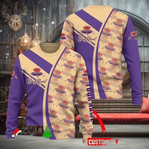 Crown Royal 3D Sweater Sweatshirt AOP For Christmas Gift Men And Women Custom Name