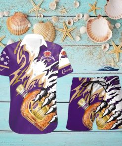 Crown Royal Canadian Whisky Monster Monster Claw Cool Gift Hawaiian Shirt And Shorts Men And Women Summer Gift
