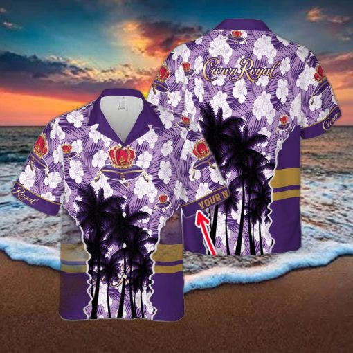 Crown Royal Classic Custom Name Design Hawaiian Shirt For Men And Women Gift Beach