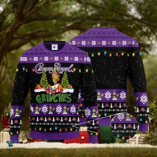 Crown Royal Drink Up Grinches Ugly Christmas Sweater Gift For Christmas