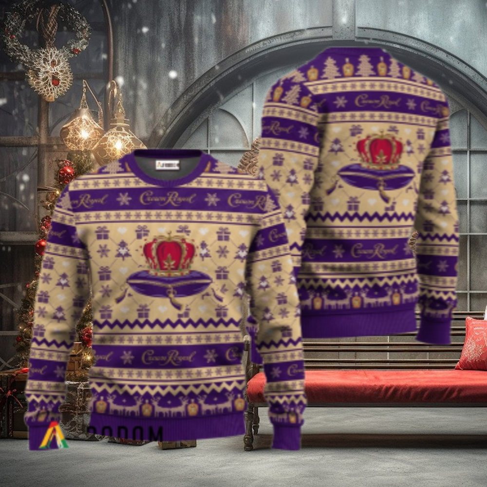 Crown Royal Festive All Over Ugly Sweater Crown Royal Festive All Over Ugly Sweater