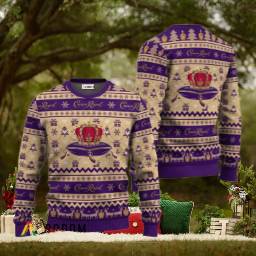Crown Royal Festive All Over Ugly Sweater Crown Royal Festive All Over Ugly Sweater