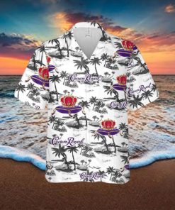 Crown Royal Hawaiian Sea Island Pattern Shirt Hawaii Beer