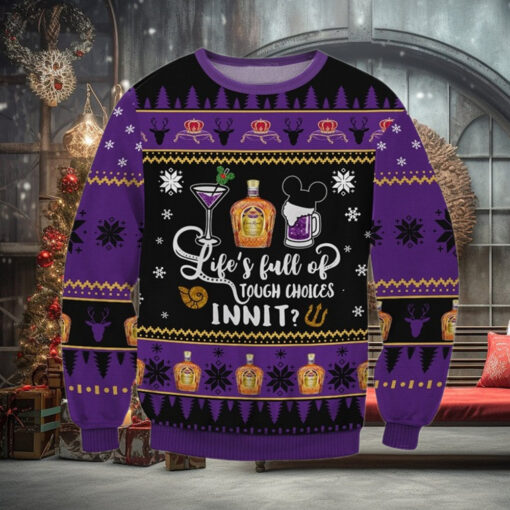 Crown Royal Life Choices Ugly Sweater