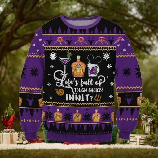 Crown Royal Life Choices Ugly Sweater