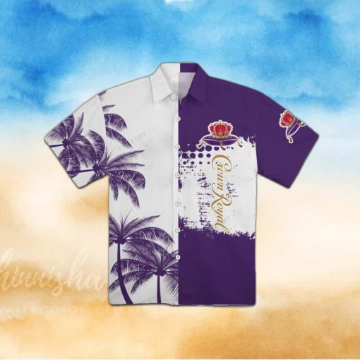 Crown Royal Logo Pattern Tropical Beer Hawaiian Shirt For Men And Women