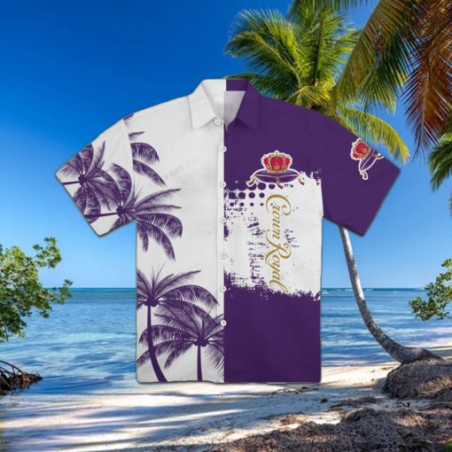 Crown Royal Logo Pattern Tropical Beer Hawaiian Shirt For Men And Women