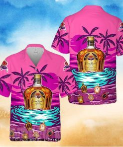 Crown Royal On The S And Palm Tree All Over Print Aloha Summer Beach Hawaiian Shirt