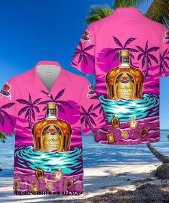 Crown Royal On The S And Palm Tree All Over Print Aloha Summer Beach Hawaiian Shirt