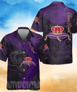 Crown Royal Original All Over Print Aloha Summer Beach Hawaiian Shirt