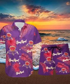 Crown Royal Palm Leaves Tropical Hawaiian Shirt