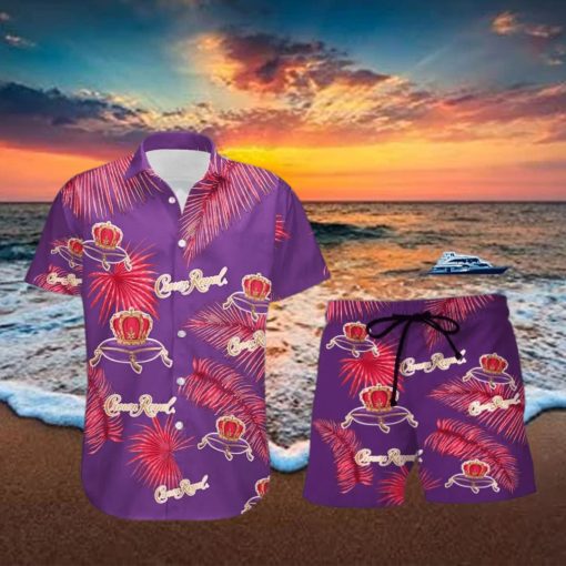 Crown Royal Palm Leaves Tropical Hawaiian Shirt