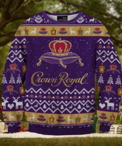 Crown Royal Purple 3D Printed Christmas Sweatshirt Rock Band Sweater