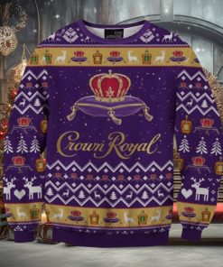 Crown Royal Purple 3D Printed Christmas Sweatshirt Rock Band Sweater