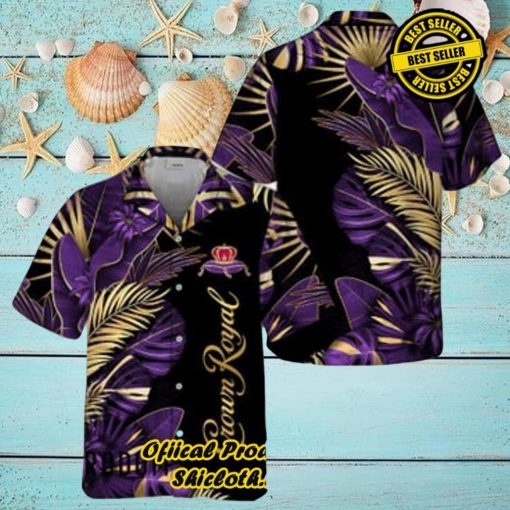 Crown Royal Tropical Palm Hawaiian Shirts