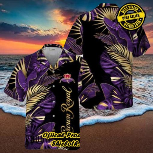 Crown Royal Tropical Palm Hawaiian Shirts